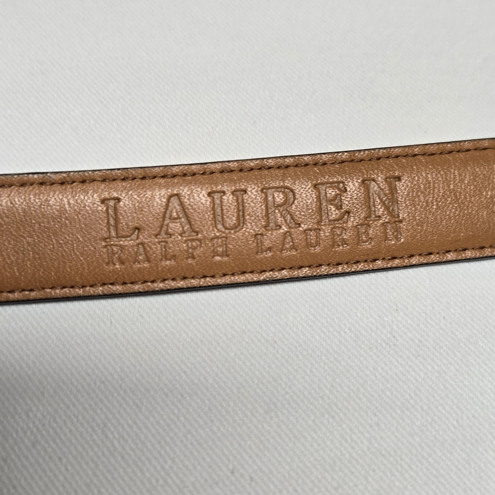 Lauren Ralph Lauren Black and Tan Belt - Picture 7 of 8